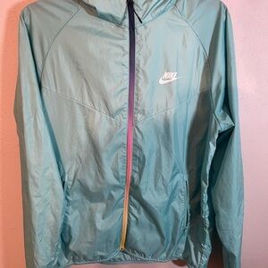 Women’s 2000’s Nike Light Blue Windbreaker Full Zip Jacket Size M